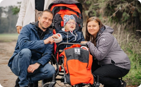Fotografie Lucinky a rodičů