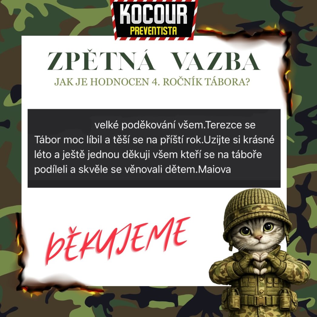 Příspěvek na instagramu @kocourpreventista